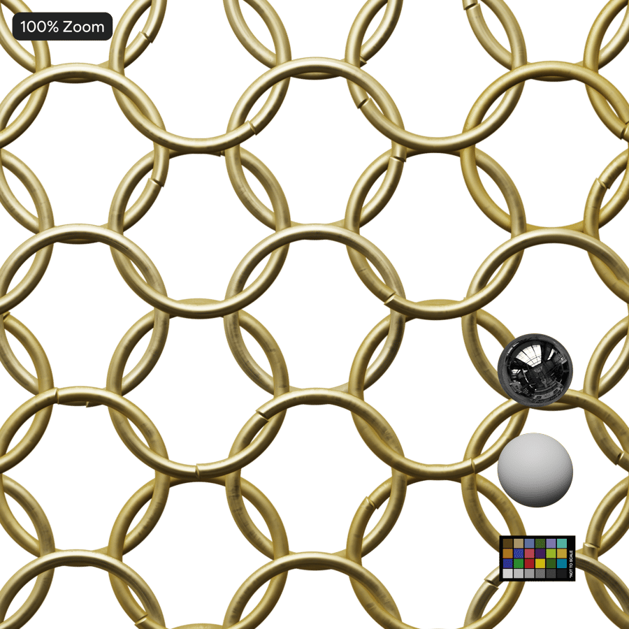 Thin Chainmail Gold Texture