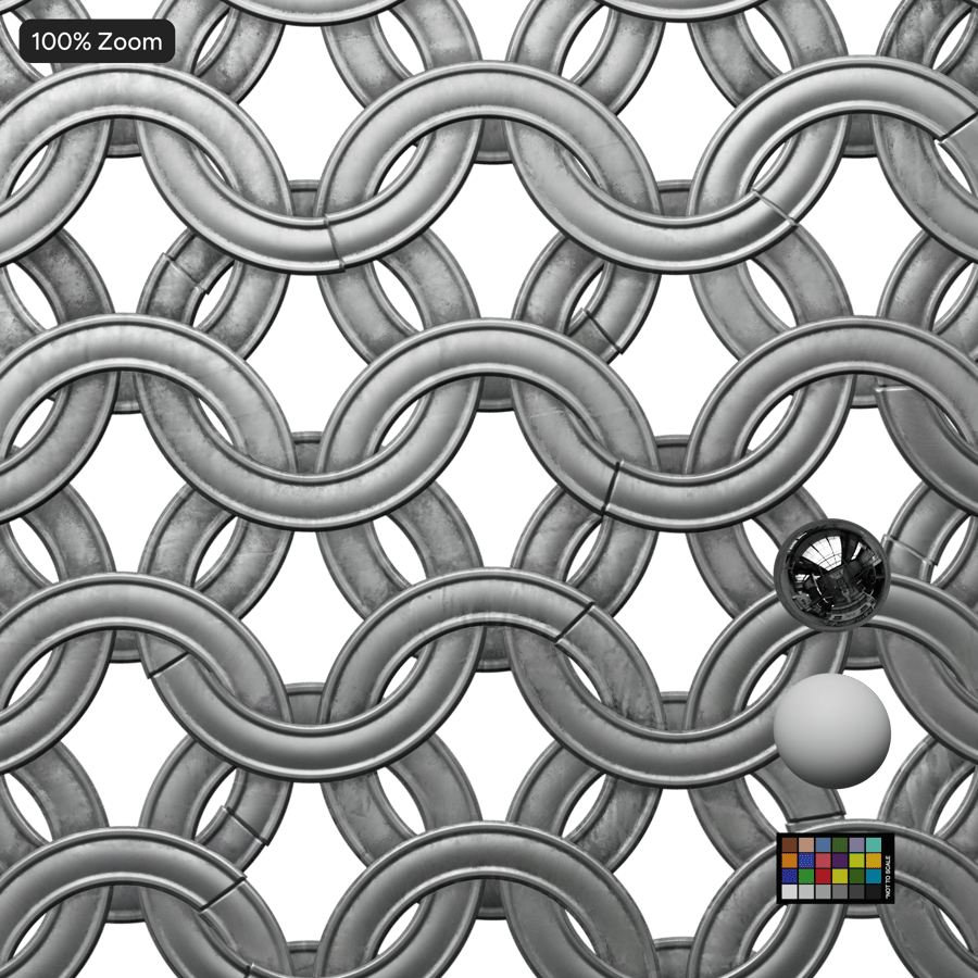 Flattened Chainmail Metal Texture