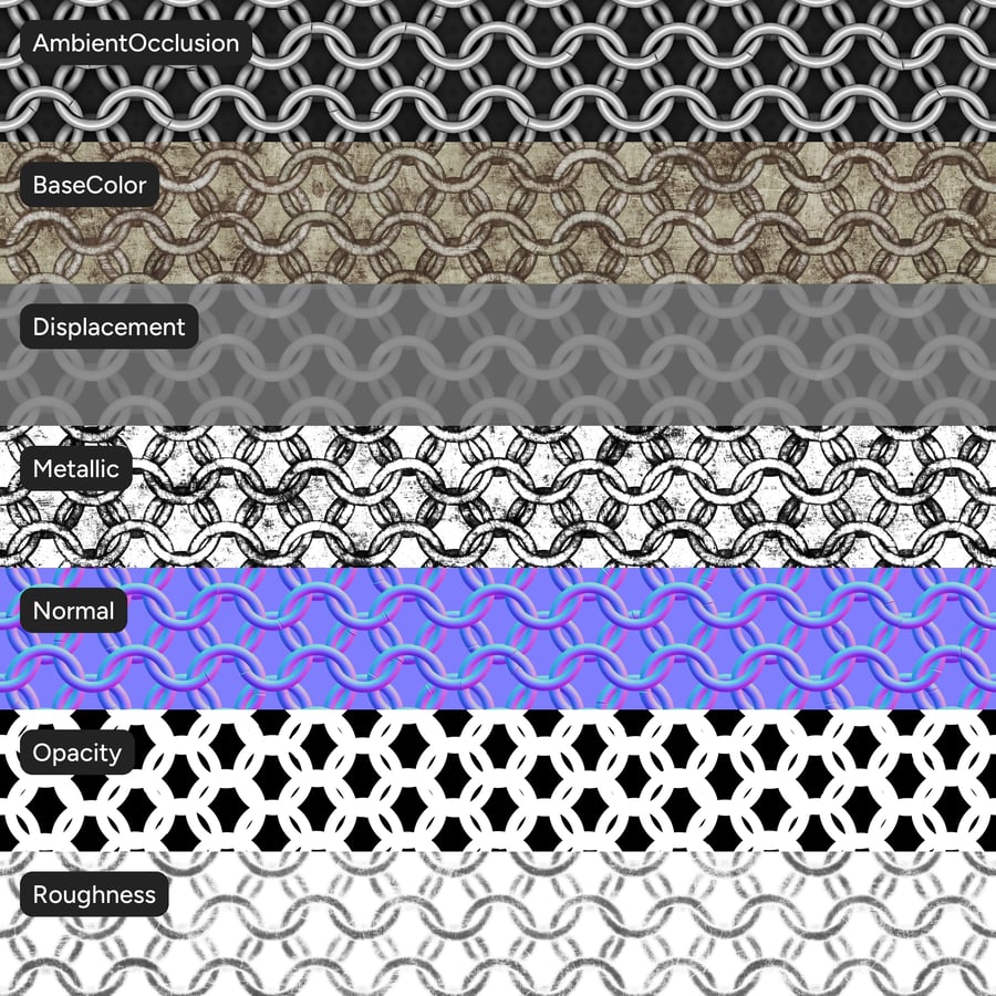 Textura metálica de cota de malha enferrujada