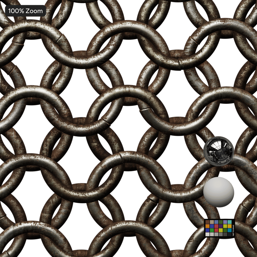 Textura metálica de cota de malha enferrujada