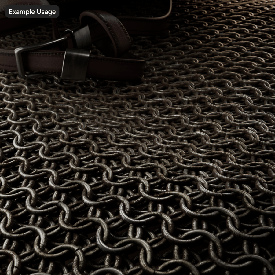 Textura metálica de cota de malha enferrujada