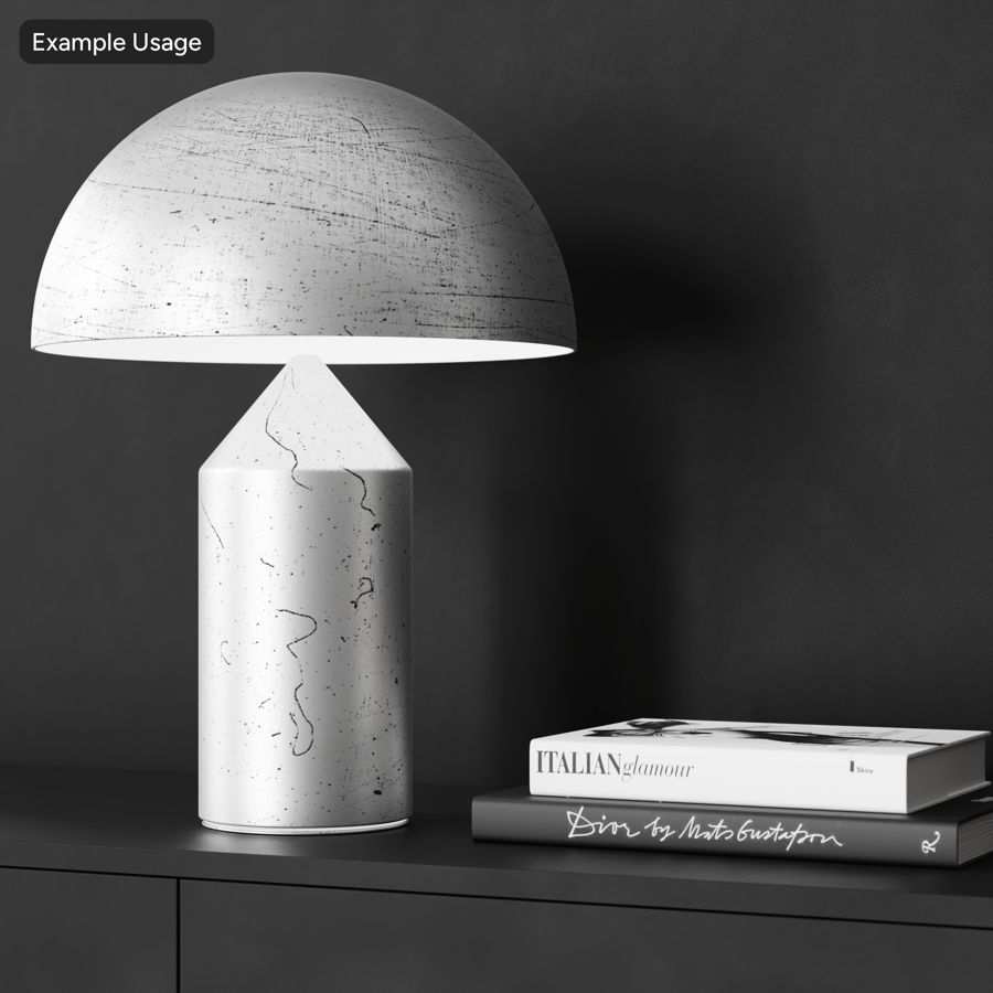 Lekko porysowana, matowa tekstura Metallic