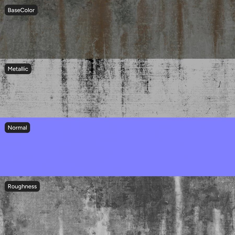 Texture sinistre du Metallic