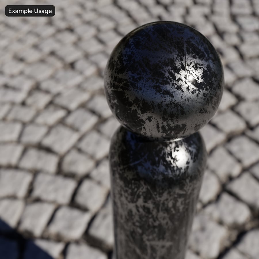 Textura metálica muy desgastada, negro