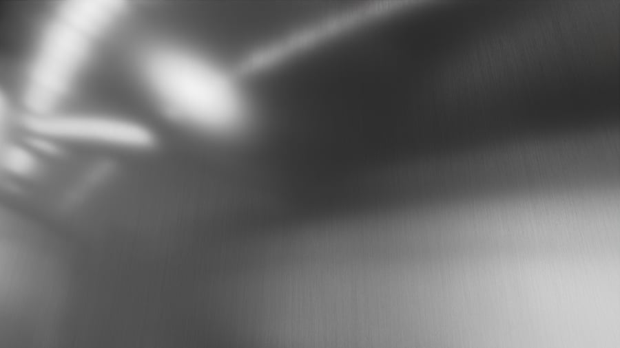 Borstad blank metallstruktur