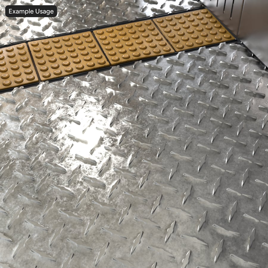 Kopott gyémánt taposólemez metallic textúra