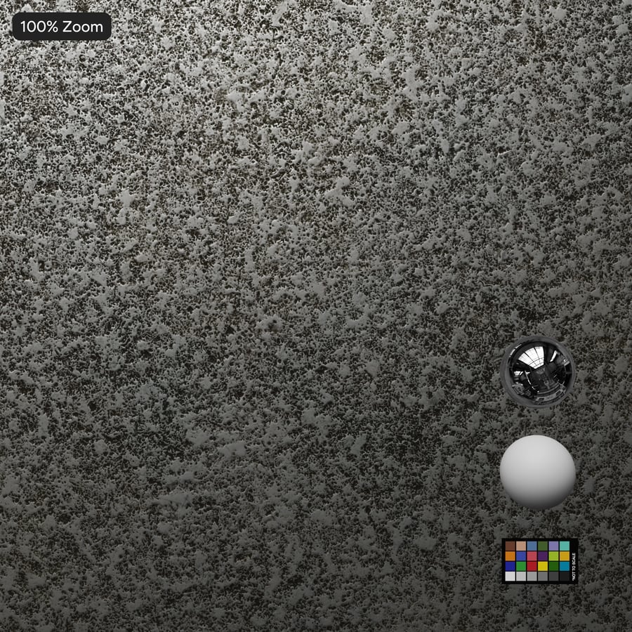 Raw Cast Finish Metallic Textur
