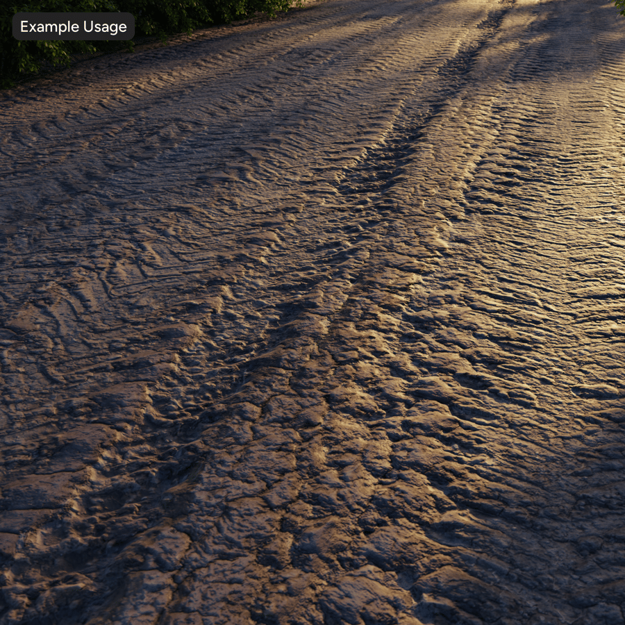 Tire Tracks Mud Texture