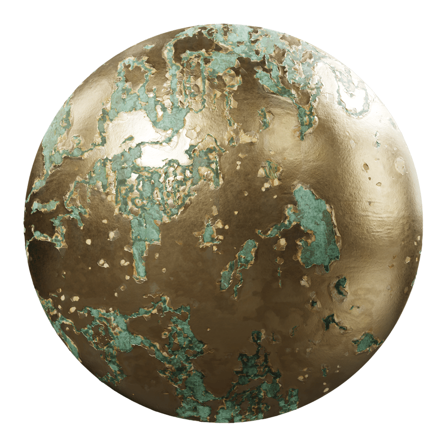 Placca d'oro ossidato