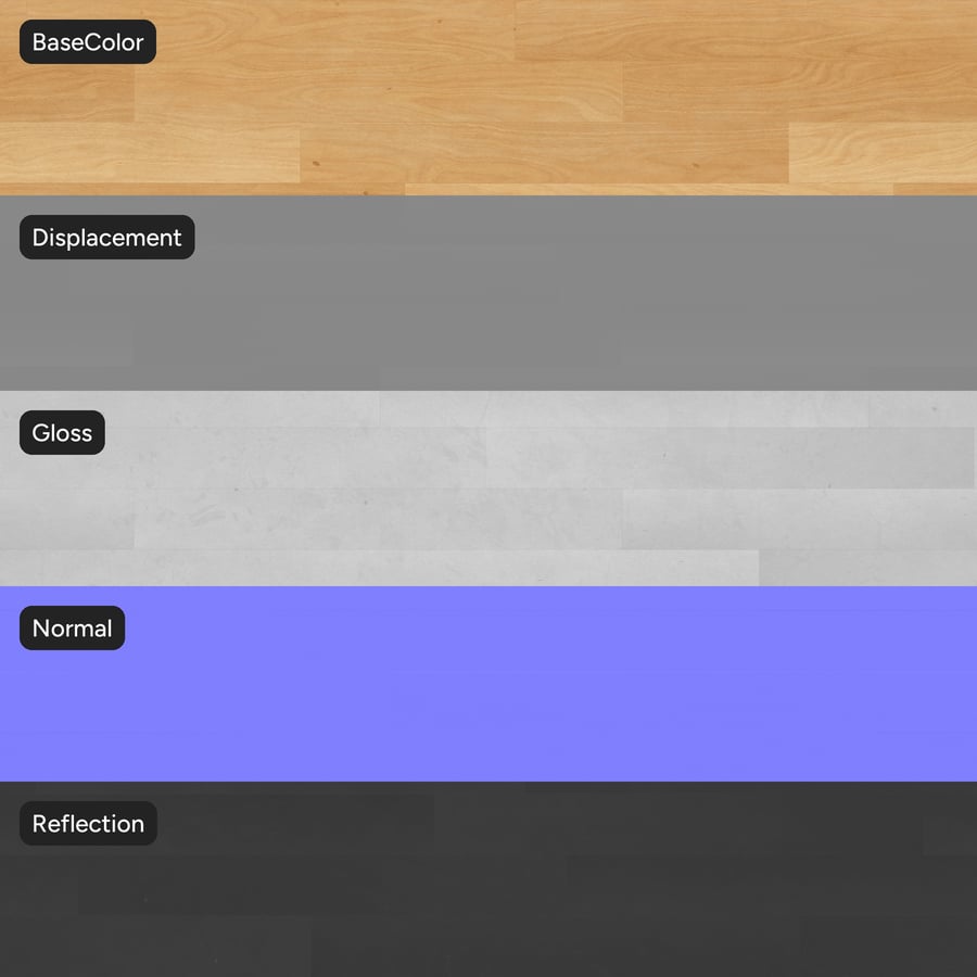 Oak Wood Board Texture, Blonde