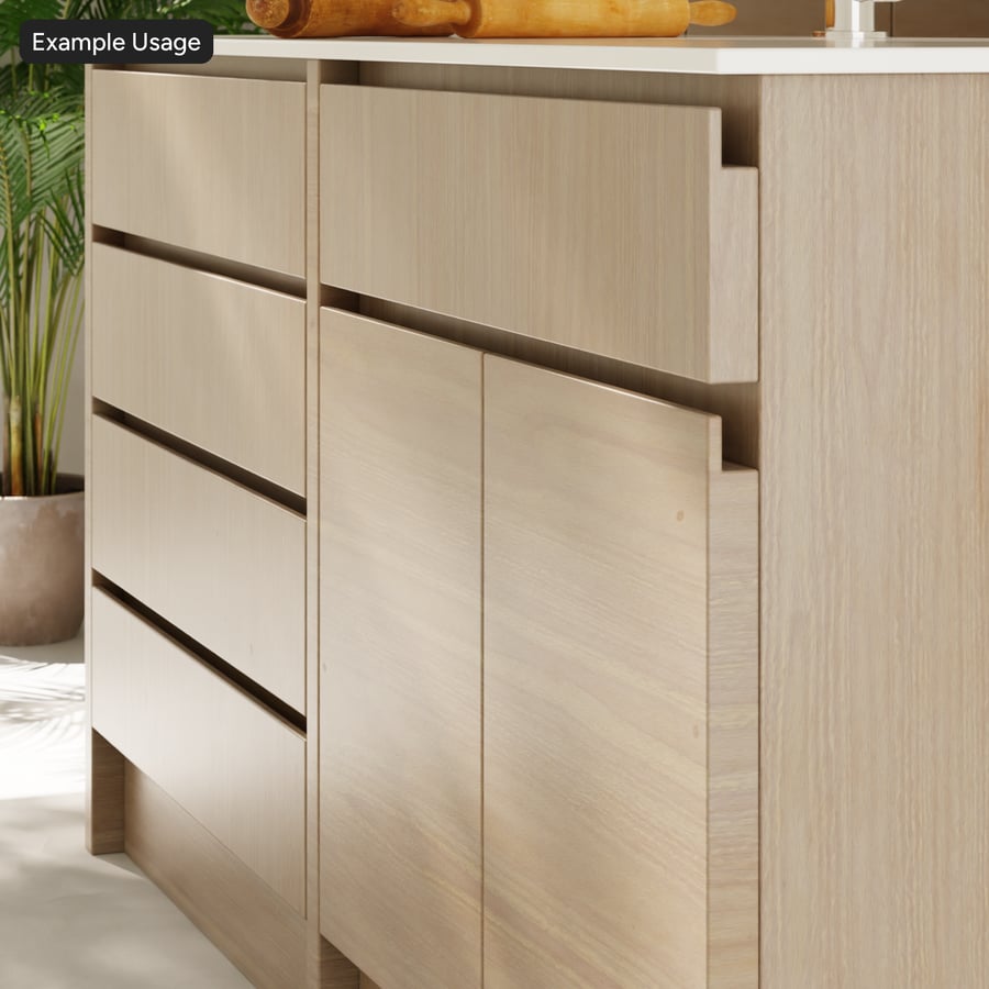 Random Match Oak Wood Veneer Texture, Cool Brown
