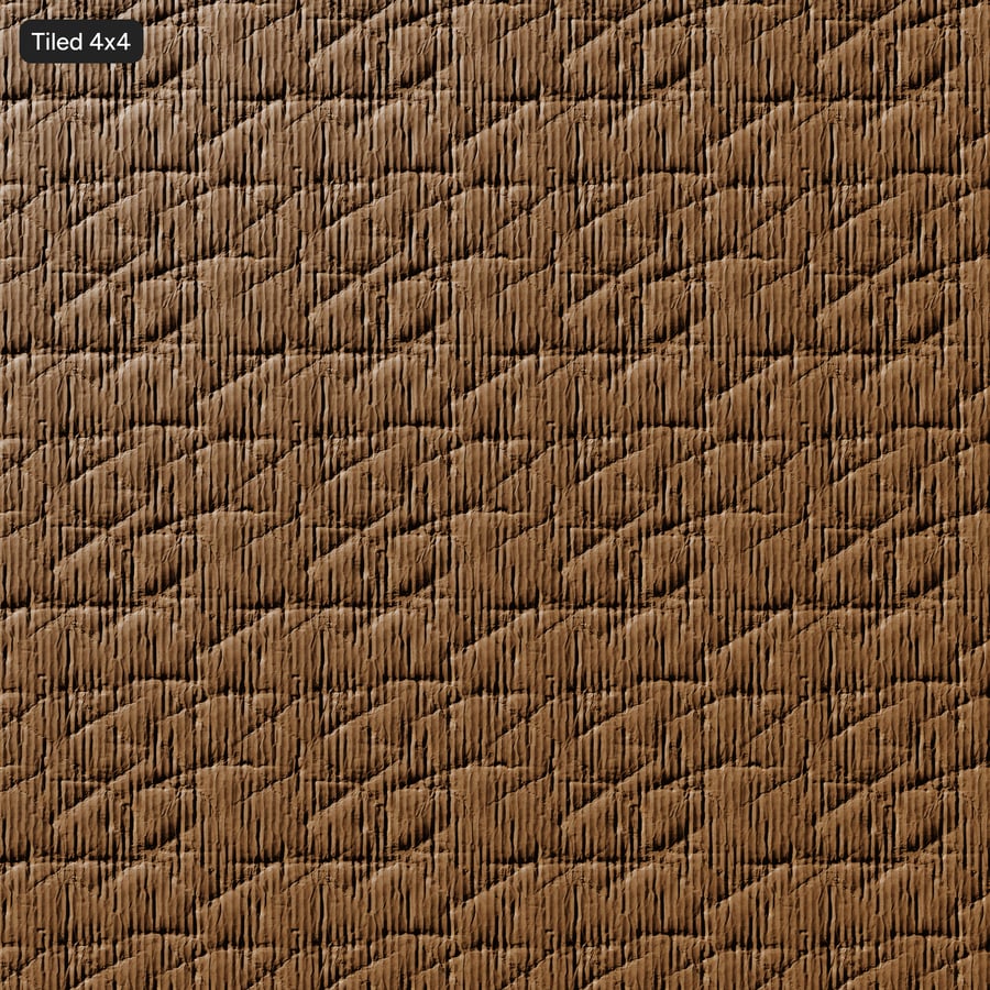 Wrinkled Pleated Cardboard Texture