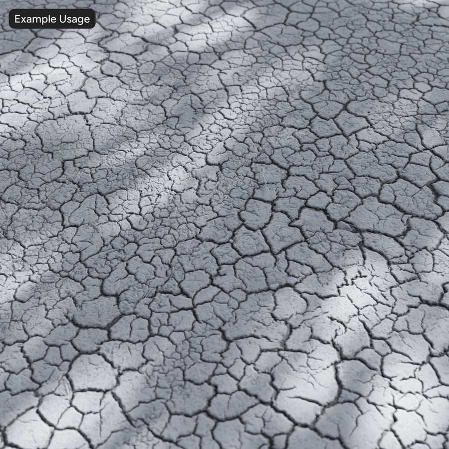 Dried Mud Texture, Grey