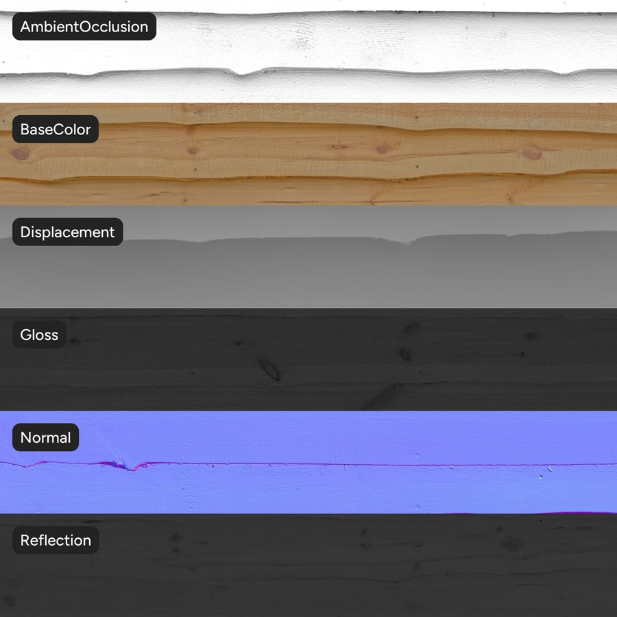 Light Natural Live Edge Wood Paneling Texture