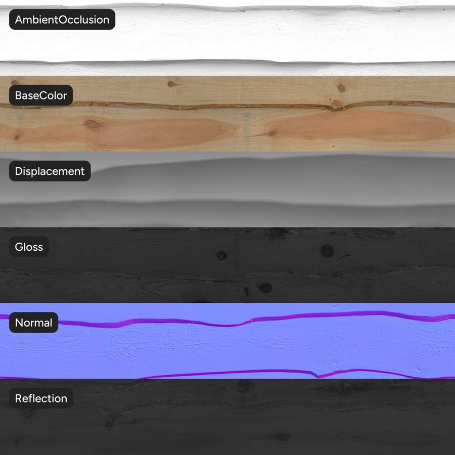 Natuurlijke houten lambrisering textuur