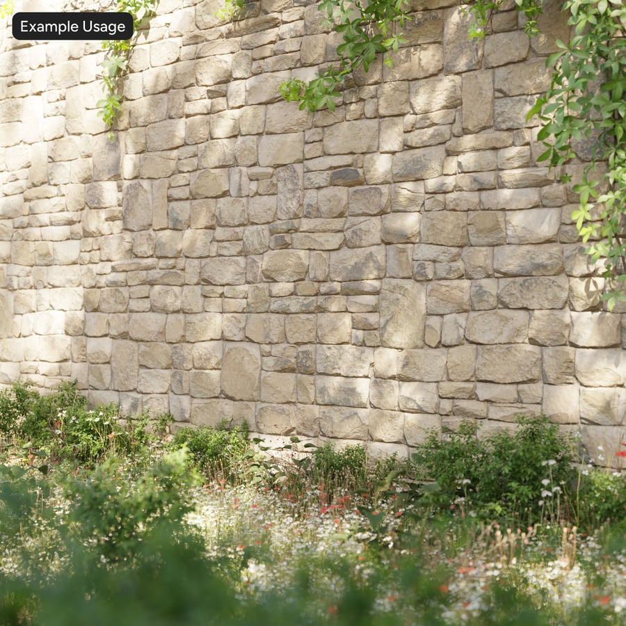 Textura de pared de piedra suelta, beige