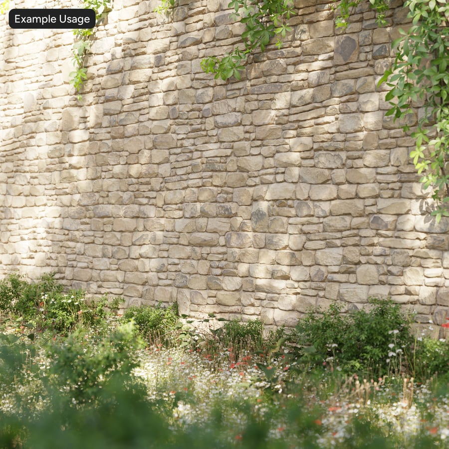 Textura de pared de piedra suelta, beige