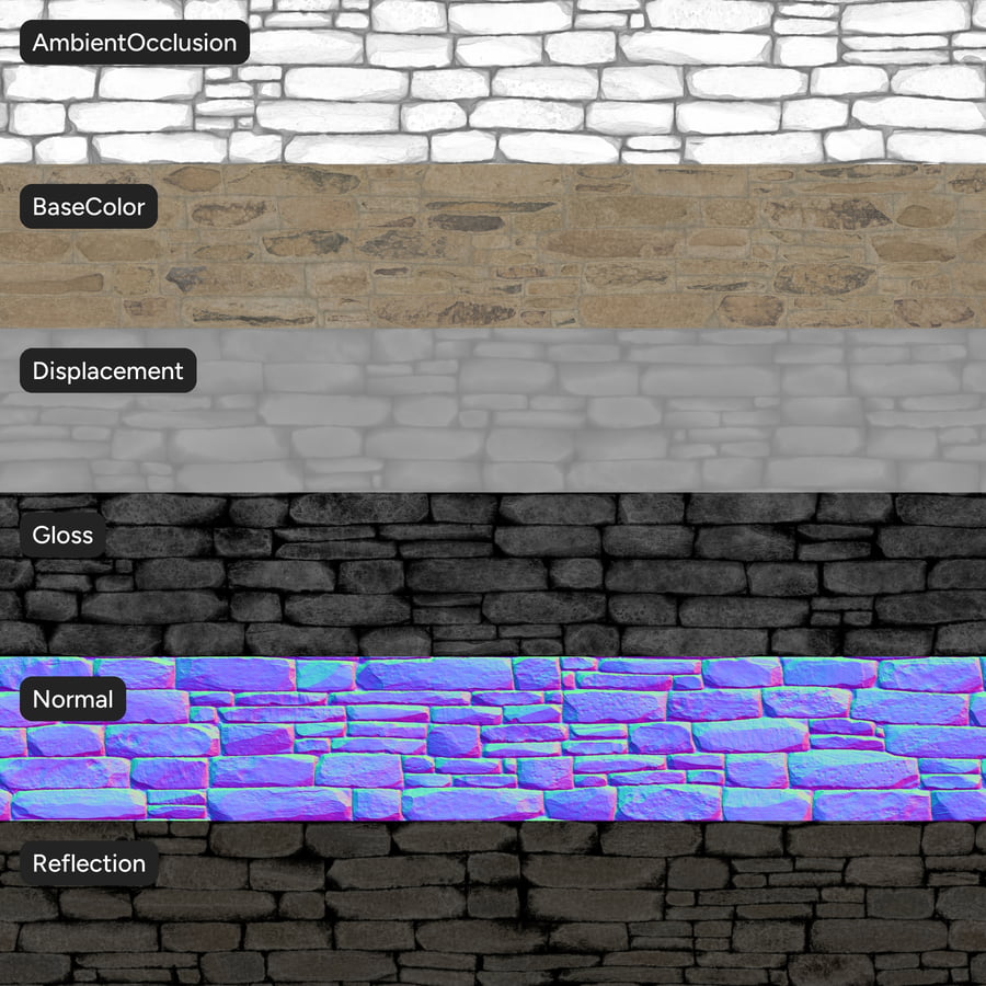 Textura de parede de pedra Ledger, Bege