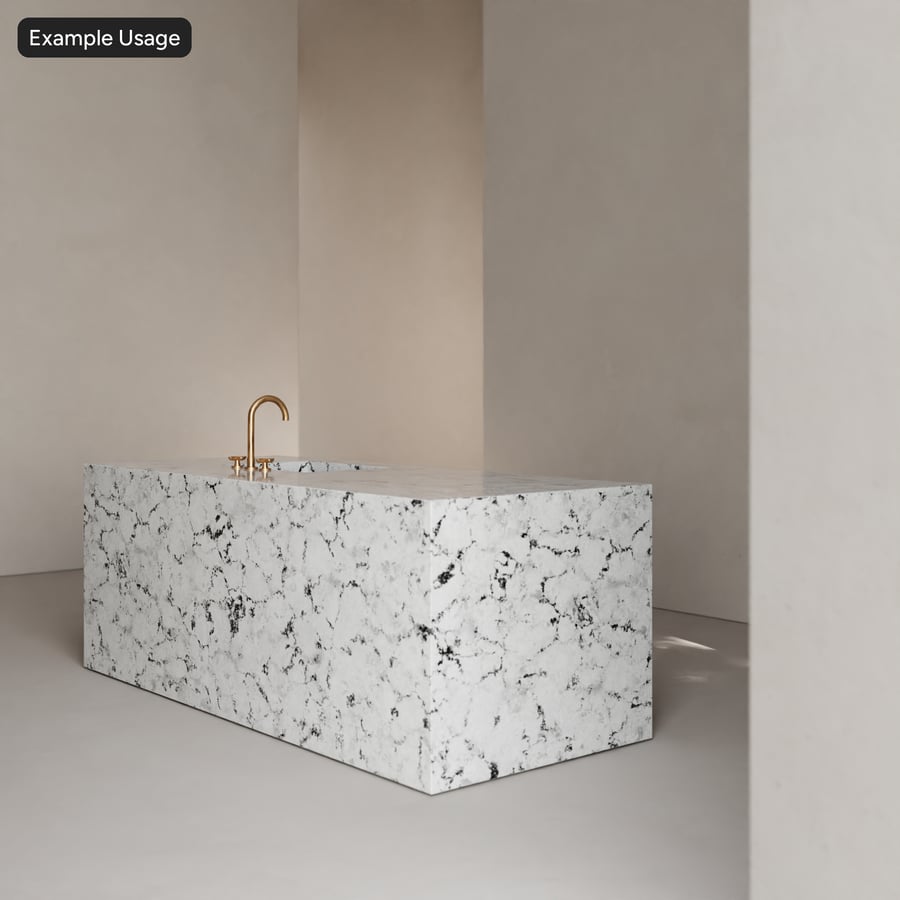 Polished Granite Stone Texture, Aspen White