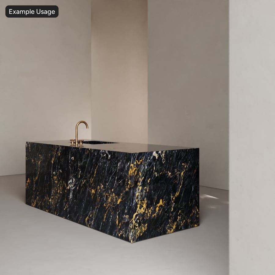Glänzende Marmorplatte Textur, Portoro Gold