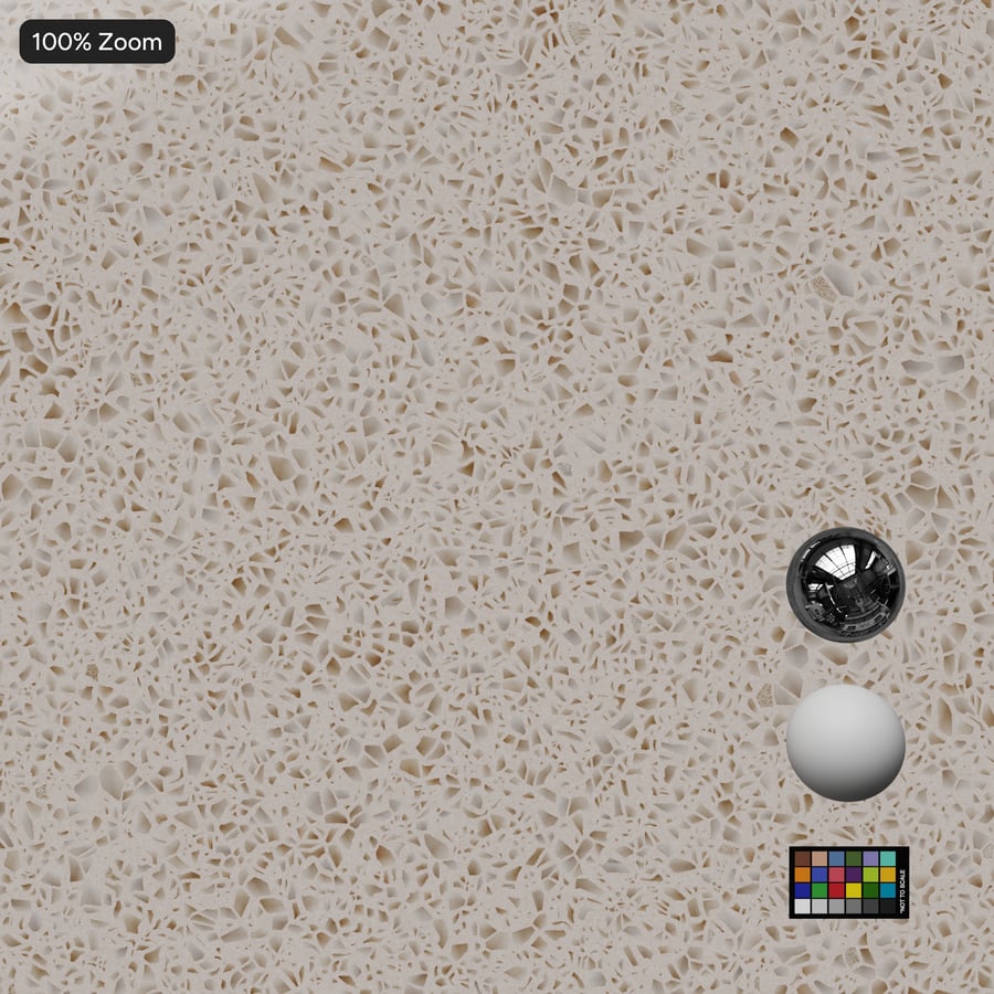 Polerad Quartz stenstruktur, Beige