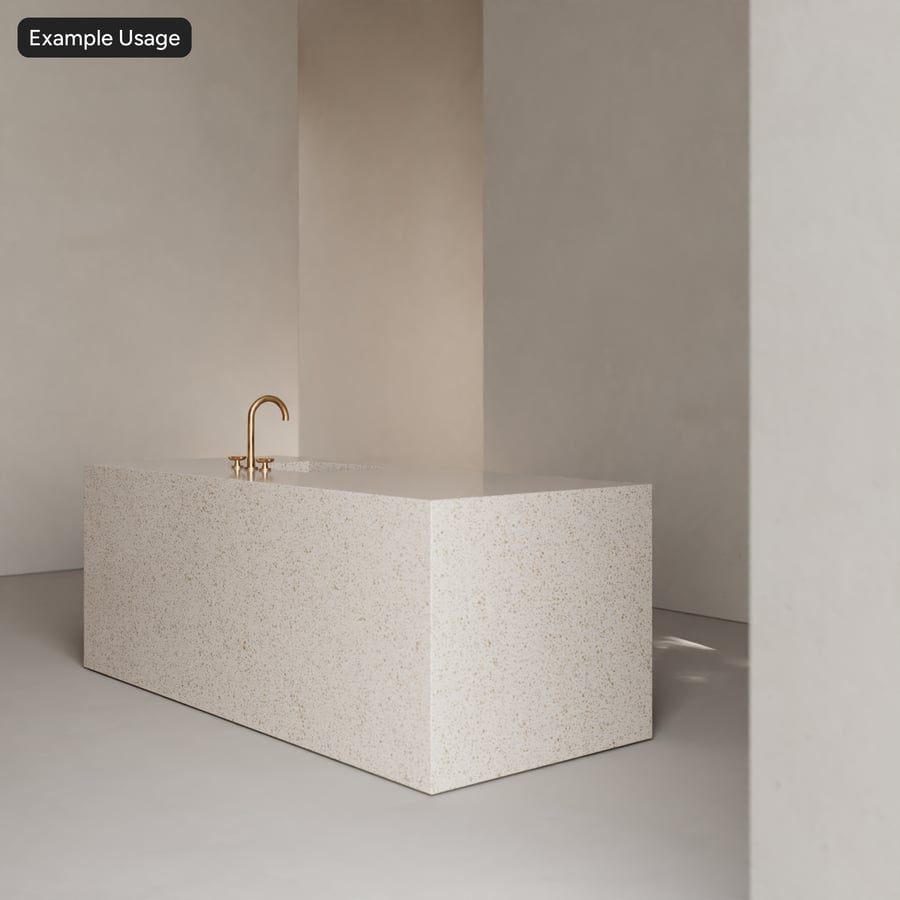 Polerad Quartz stenstruktur, Beige