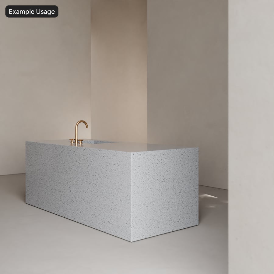 Cuarzo pulido Textura Piedra, Gris