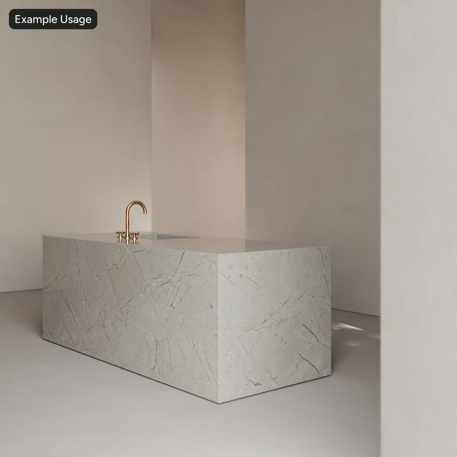 Polished Marble Stone Texture, Pale Grey