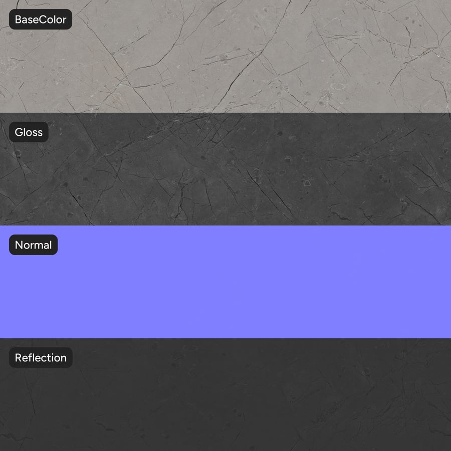 Polished Marble Stone Texture, Pale Grey