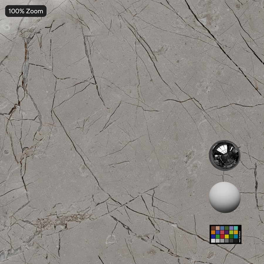 Polished Marble Stone Texture, Pale Grey