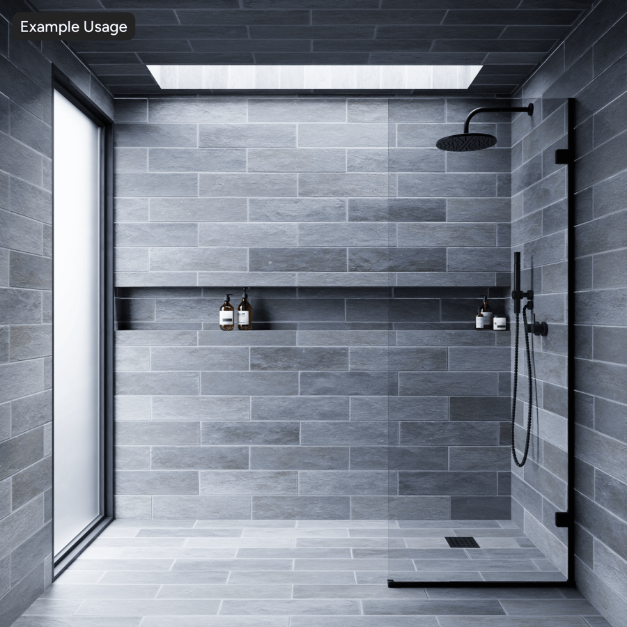 Rechteckige Offset-Keramik mit matter Textur, Mocha Grey