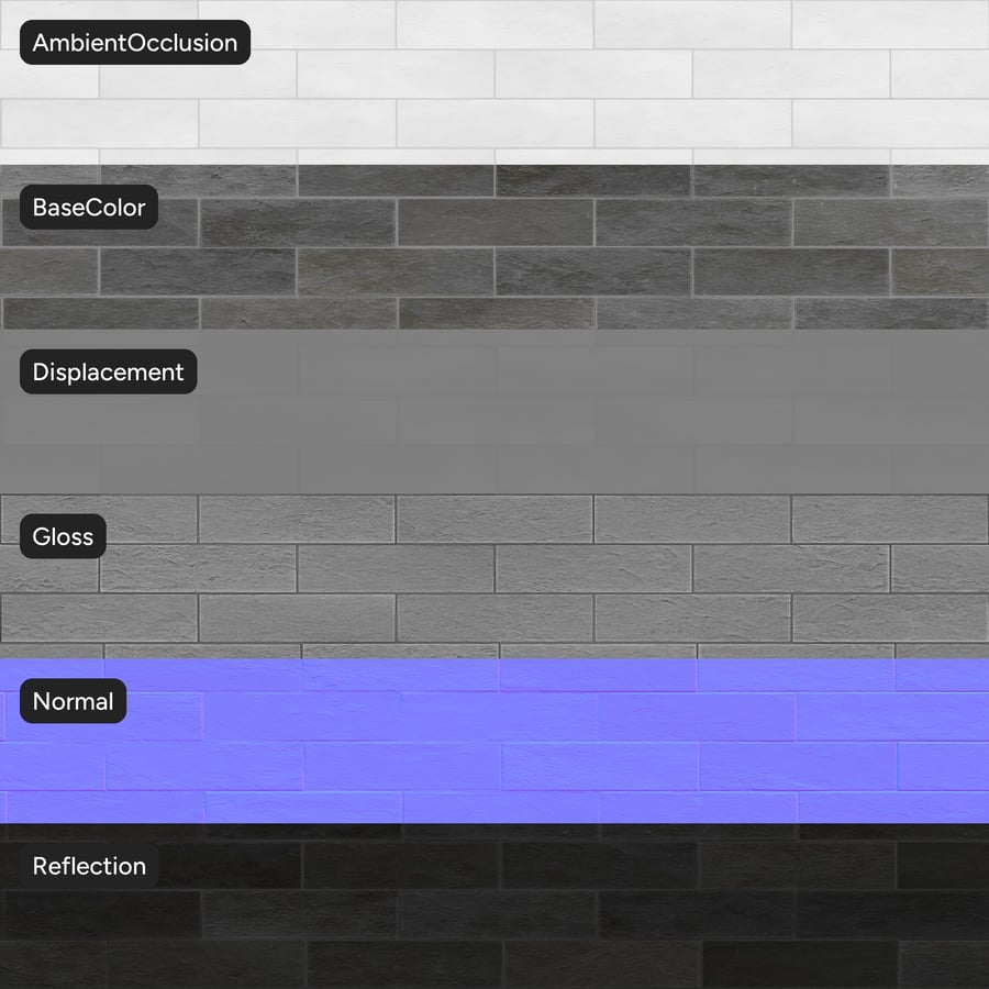 Rechteckige Offset-Keramik mit matter Textur, Mocha Grey