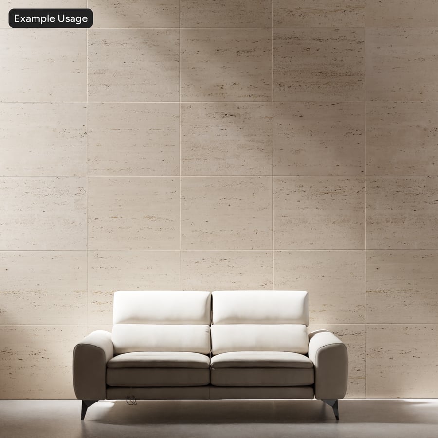 Họa tiết tường gạch travertine, màu be