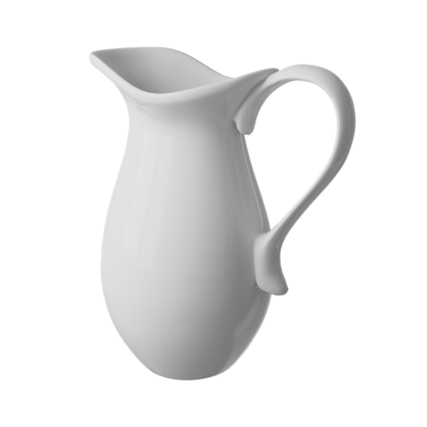 Ceramiczny model dzbanka, biały