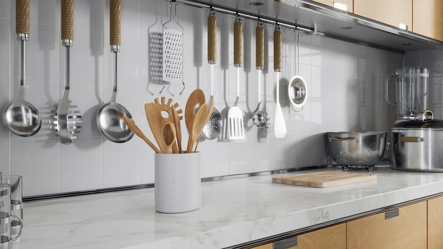 Holz Utensilien Jar Modell
