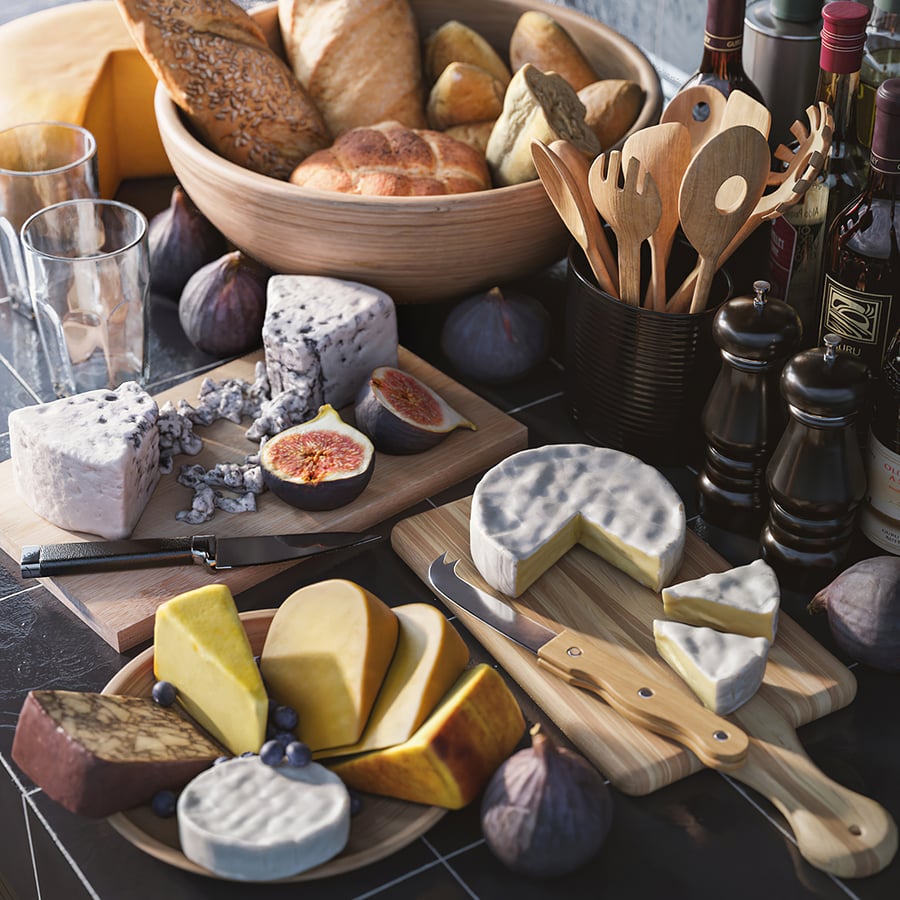Brie Kaaspuntjes Voedselmodel