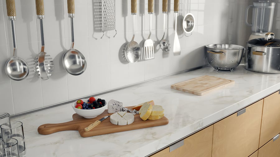 Timber Cutting Board Model, Dark Tan