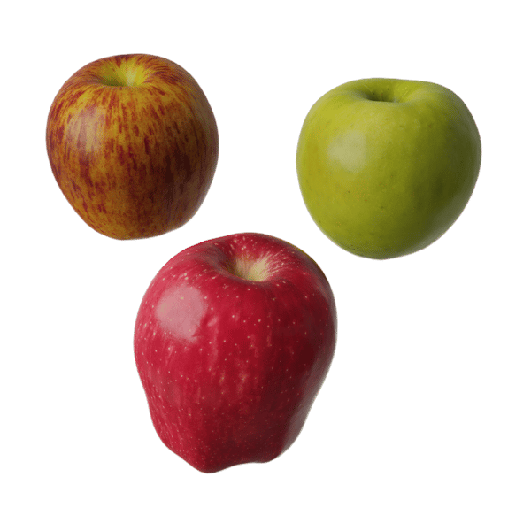 Assortierte Äpfel Obst Lebensmittel Modell