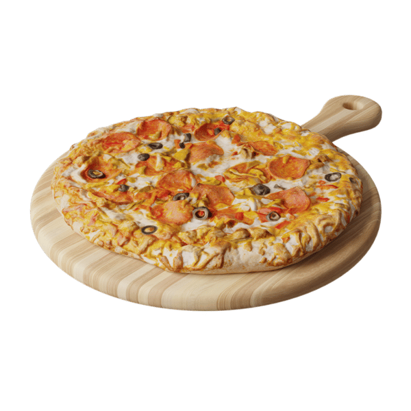 Orta Boy Deluxe Pizza Yemek Modeli