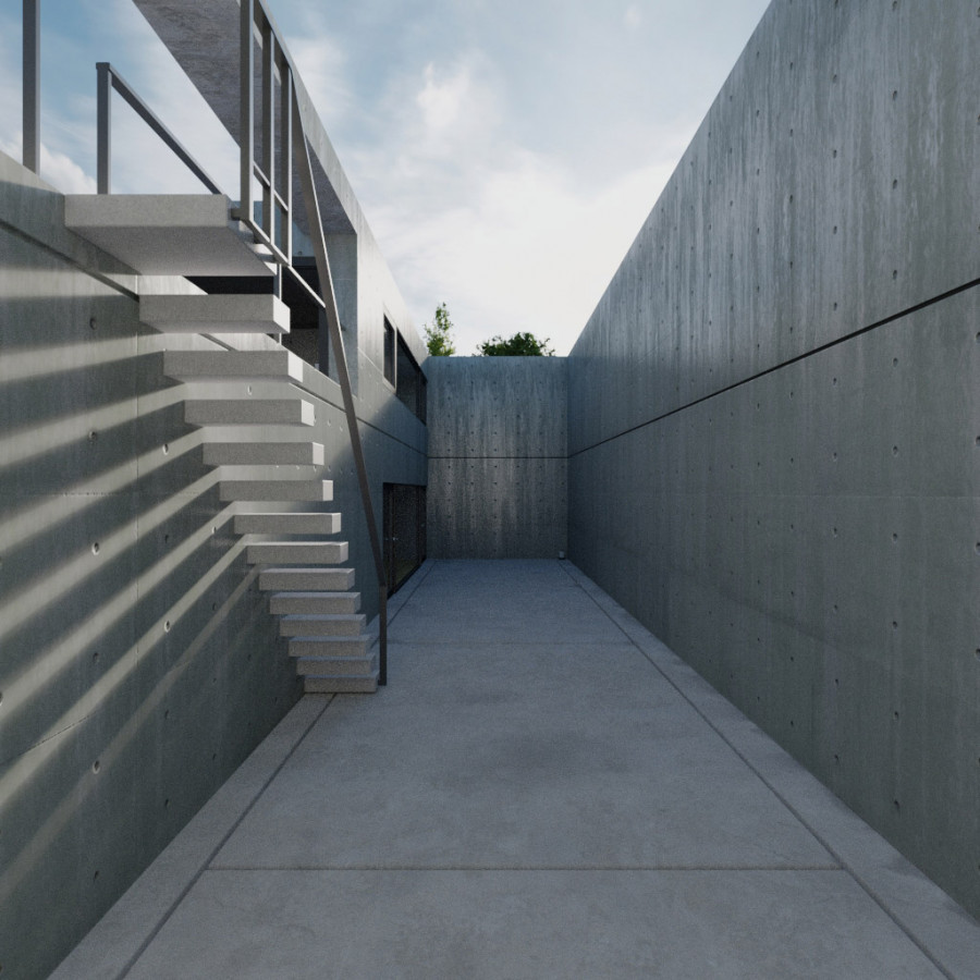 Lekko zachmurzone niebo HDRI w plenerze
