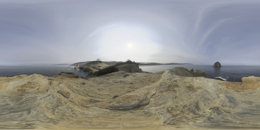 Mgliste popołudnie Cape Kiwanda Outdoor Sky HDRI