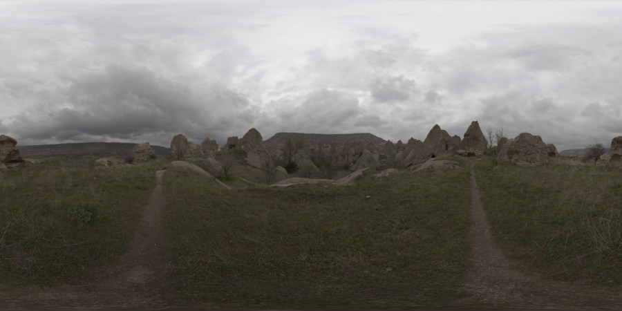 Pochmurne popołudnie Kapadocja Niebo w plenerze HDRI