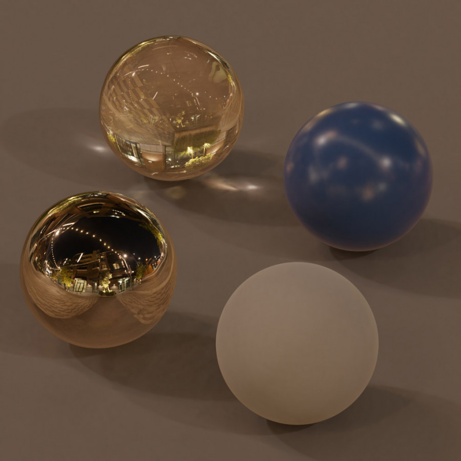 Heldere avond Stad stoep Buitenlucht HDRI