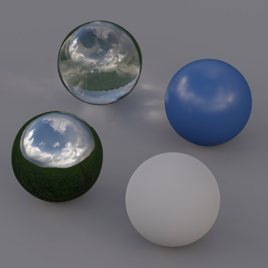 Fluffigt moln Eftermiddag Fält Utomhus Himmel HDRI