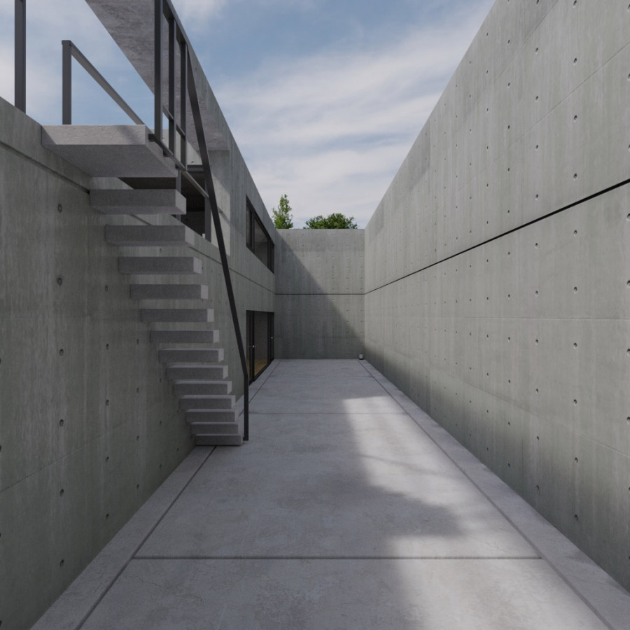 霞んだ午後の野外の空 HDRI