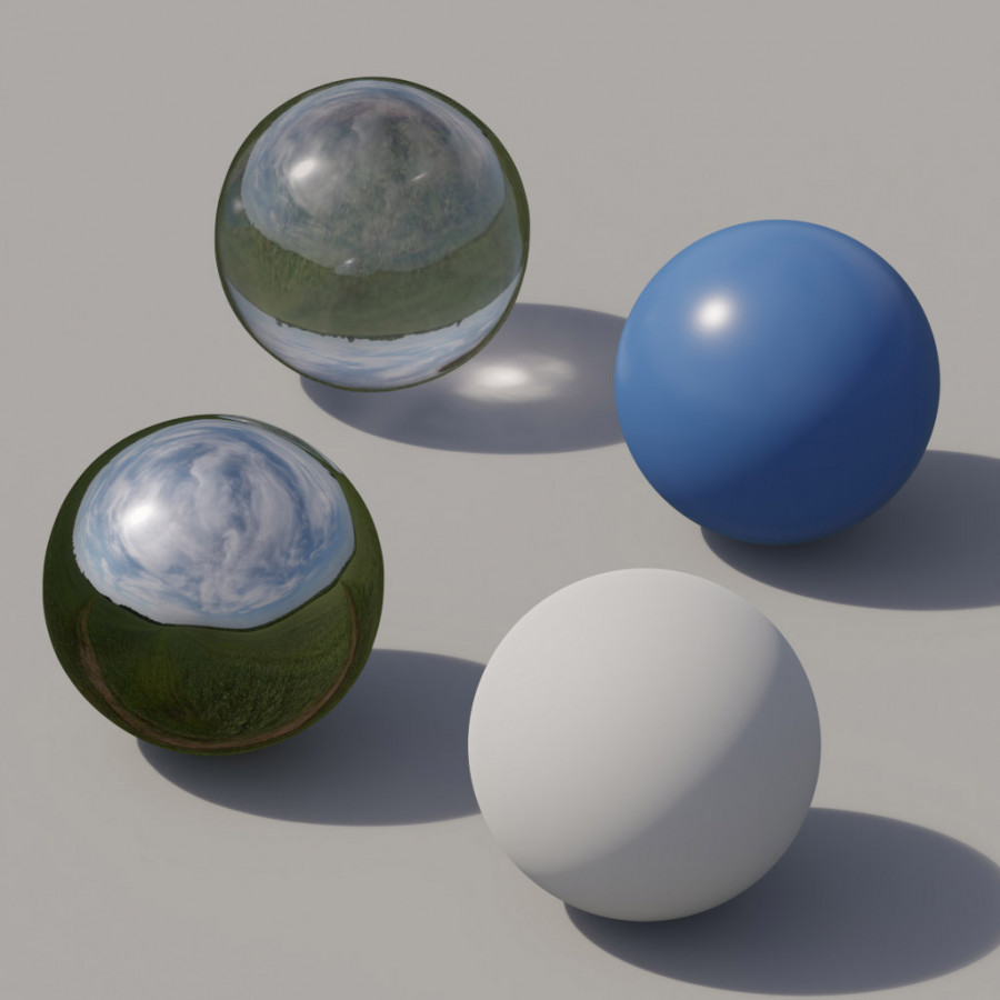 霞んだ午後の野外の空 HDRI
