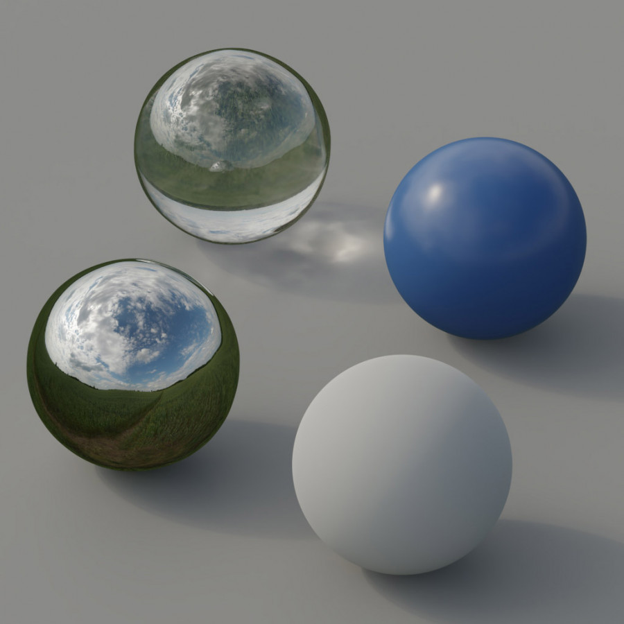 散乱する雲 午後の野原 屋外の空 HDRI
