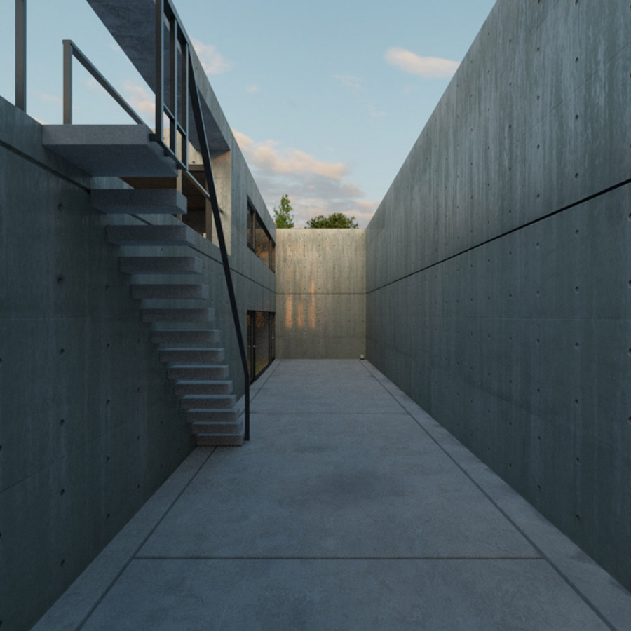 Pochmurny horyzont Zachód słońca Zewnętrzne niebo HDRI