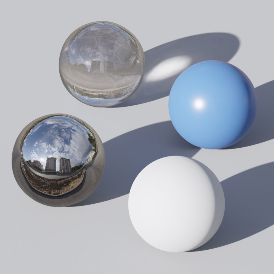 Облачный день Жилая дорога Открытый небо HDRI