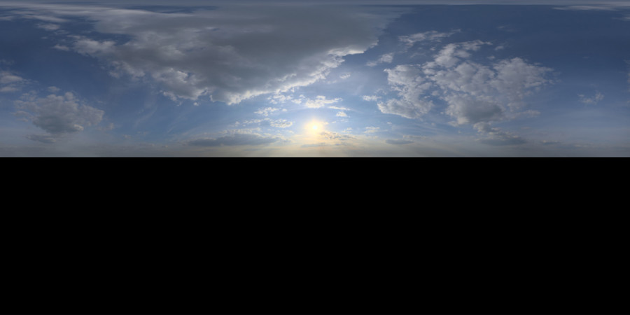 Manhã nublada Céu exterior HDRI